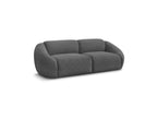 Fixed Straight 3-Seater Sofa - Tina - Corduroy