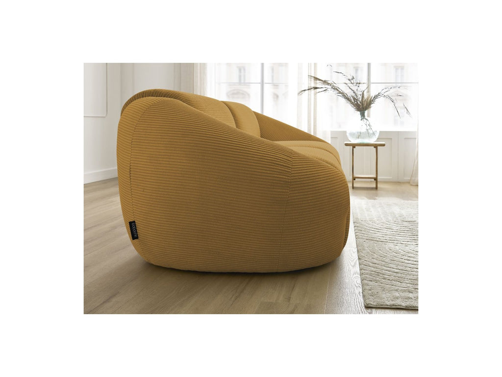 Fixed Straight 3-Seater Sofa - Tina - Corduroy