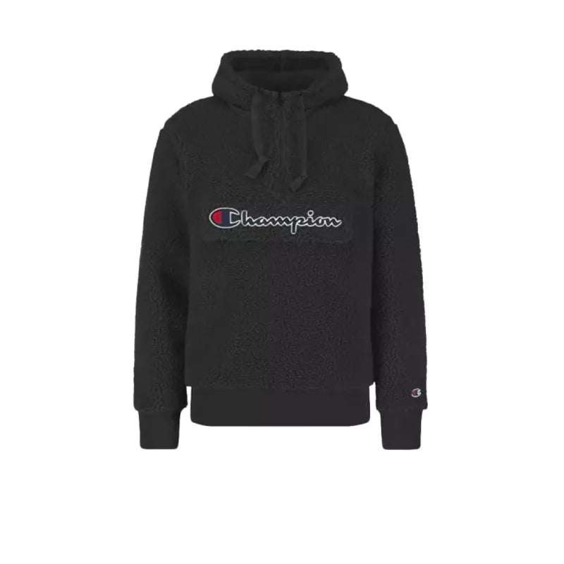 Sweat À Capuche Champion Half Zip Top Polaire - Noir