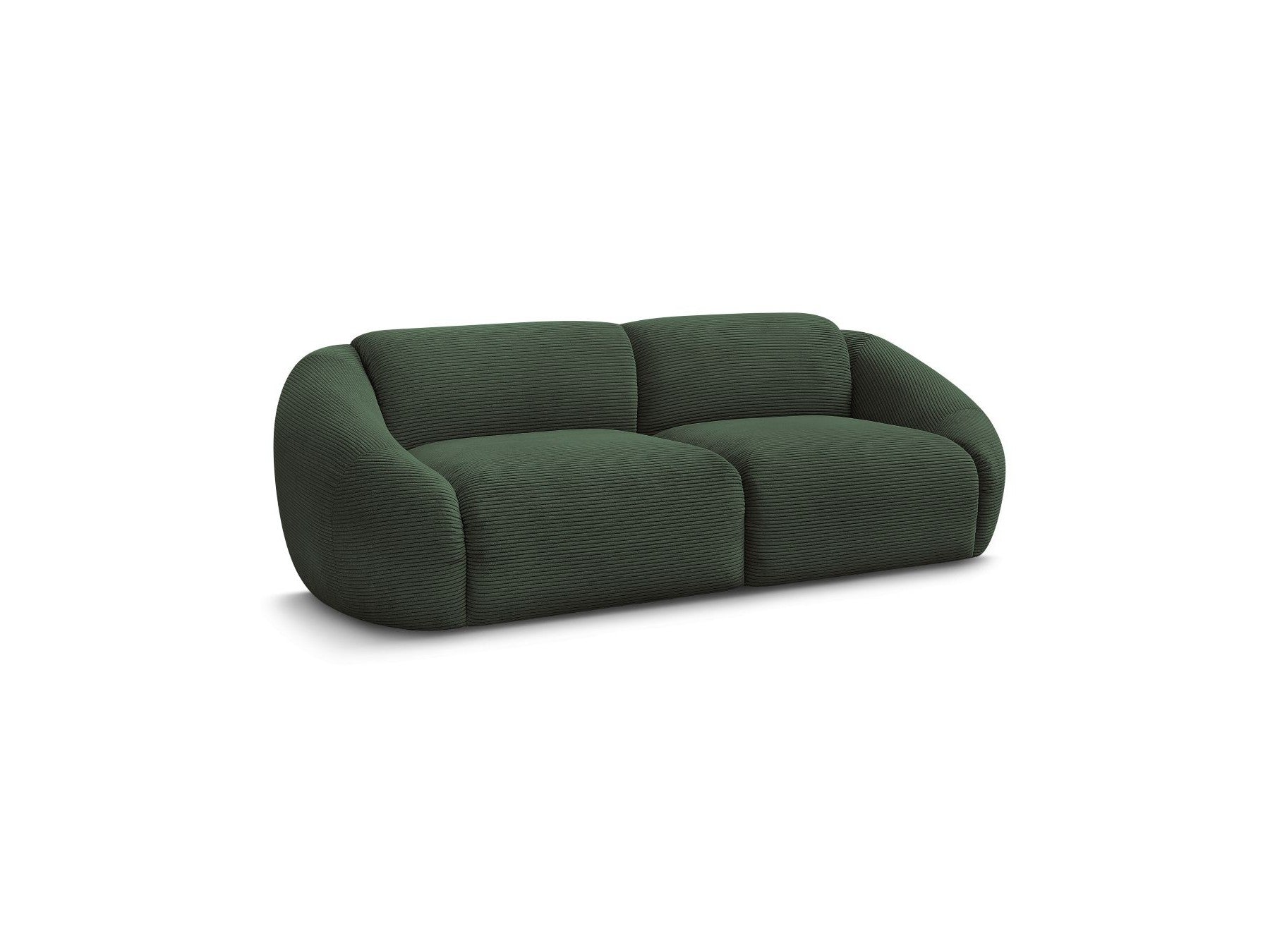 Fixed Straight 3-Seater Sofa - Tina - Corduroy