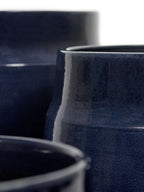 Glazed Shades - Pot De Fleurs - L - Terre Cuite - Bleu