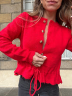 Cárdigan Emma rojo