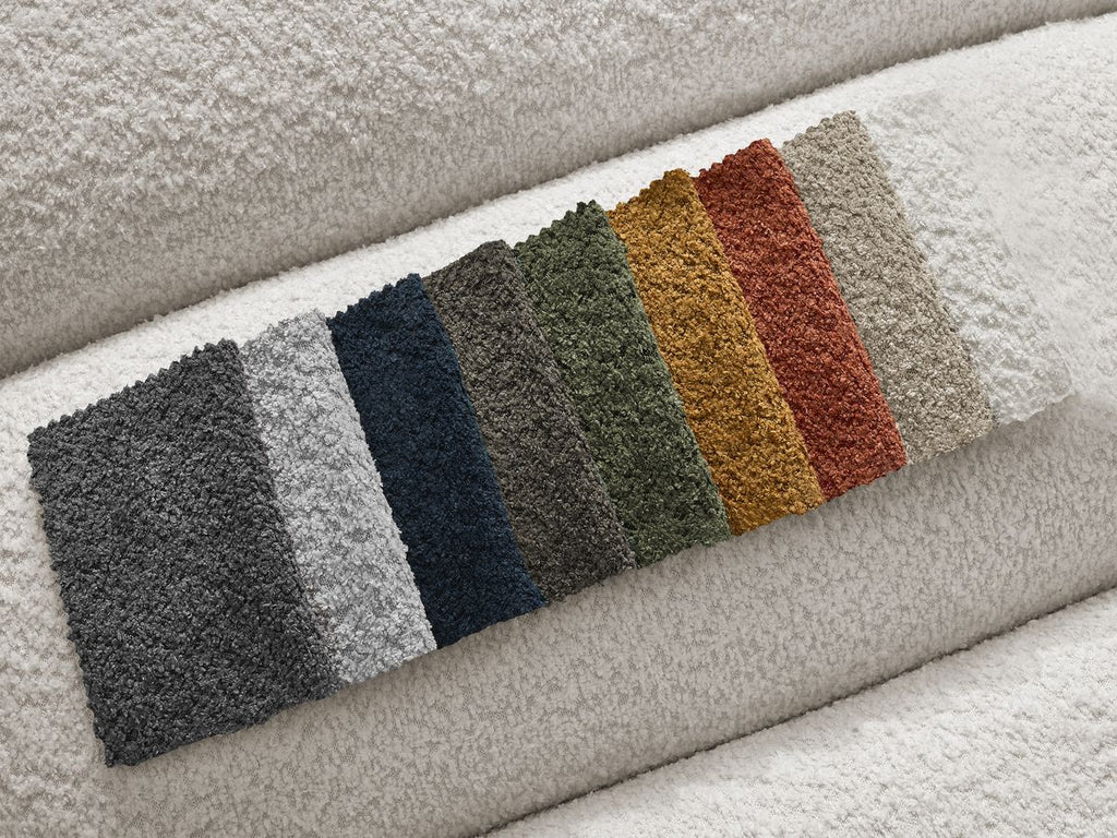 Modular Fixed Corner Sofa - Annecy - Bouclé Fabric - Right-Hand Corner