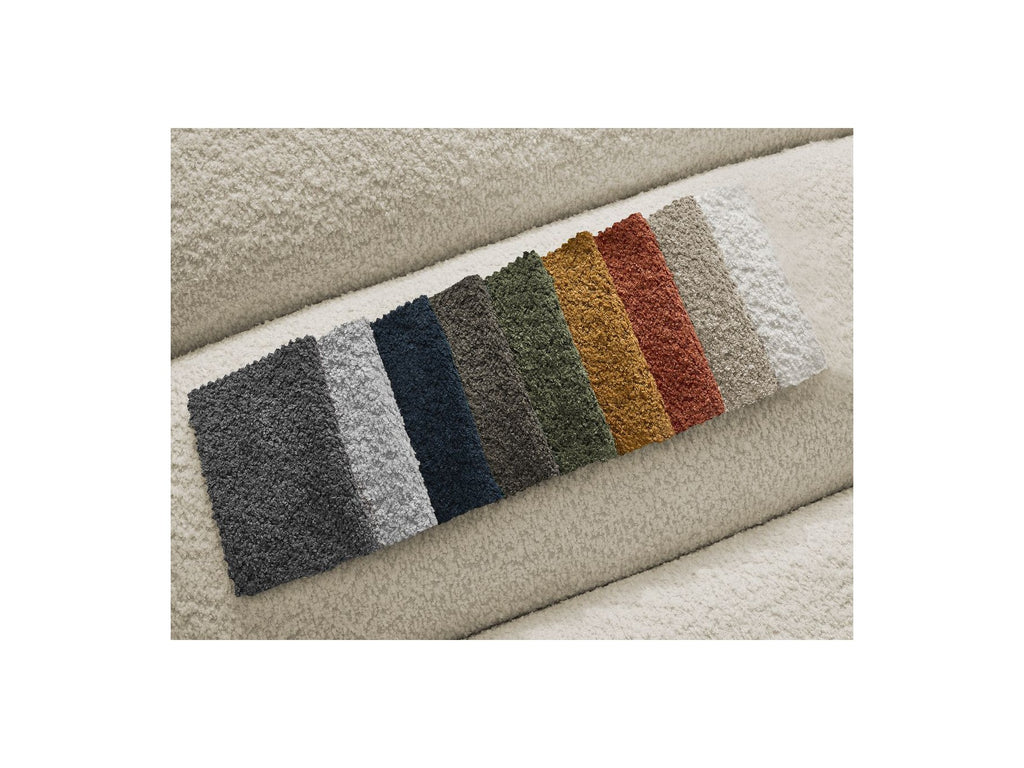 Modular Fixed Corner Sofa - Annecy - Bouclé Fabric - Right-Hand Corner