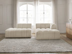 Modular Fixed Corner Sofa - Annecy - Bouclé Fabric - Right-Hand Corner
