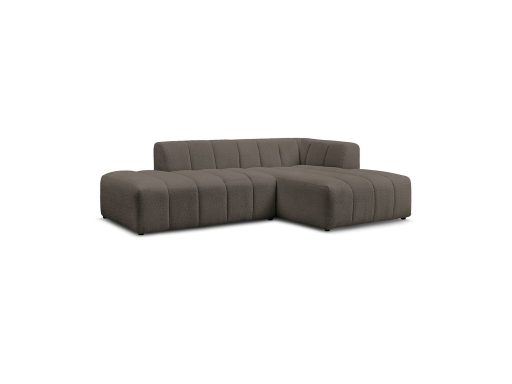 Modular Fixed Corner Sofa - Annecy - Bouclé Fabric - Right-Hand Corner