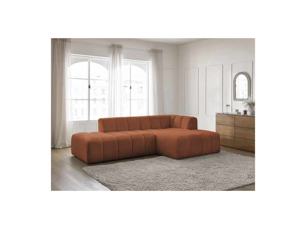 Modular Fixed Corner Sofa - Annecy - Bouclé Fabric - Right-Hand Corner