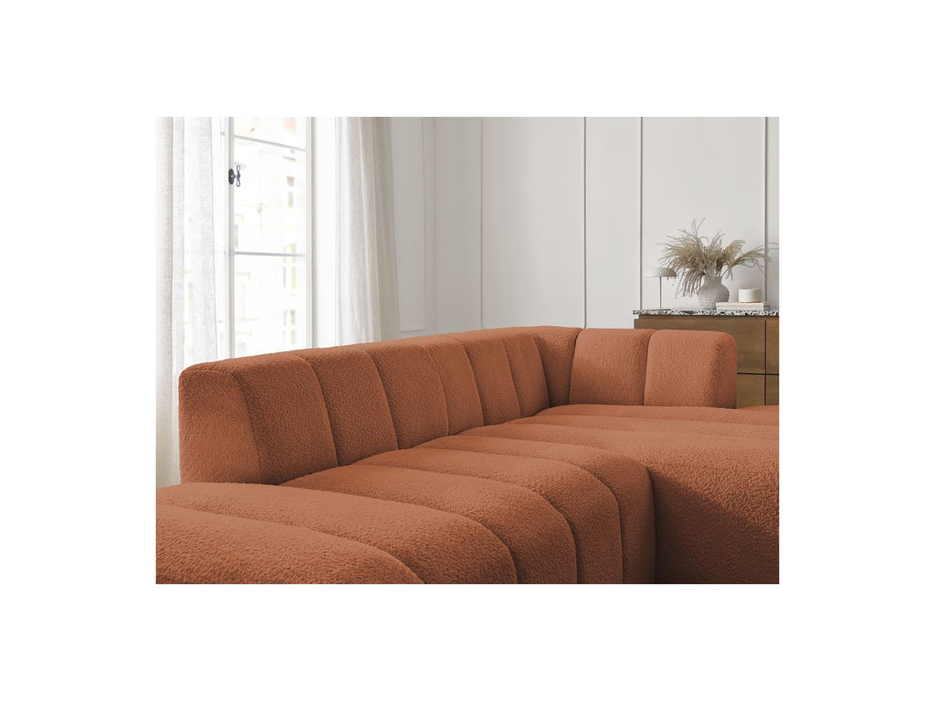 Modular Fixed Corner Sofa - Annecy - Bouclé Fabric - Right-Hand Corner