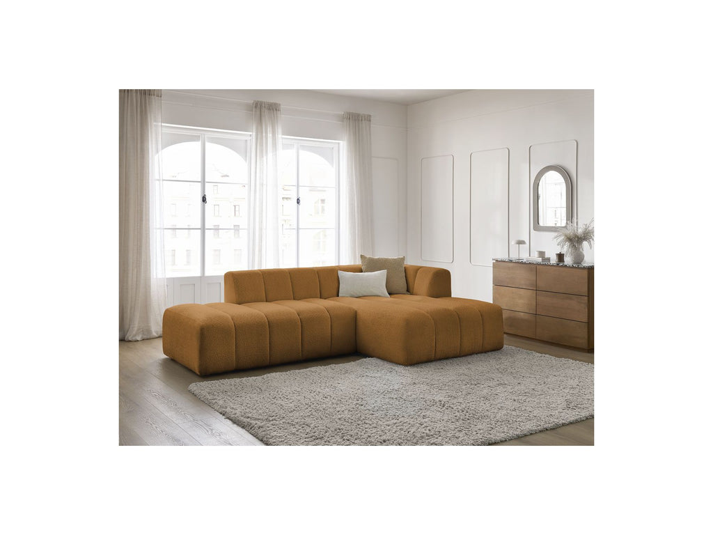 Modular Fixed Corner Sofa - Annecy - Bouclé Fabric - Right-Hand Corner