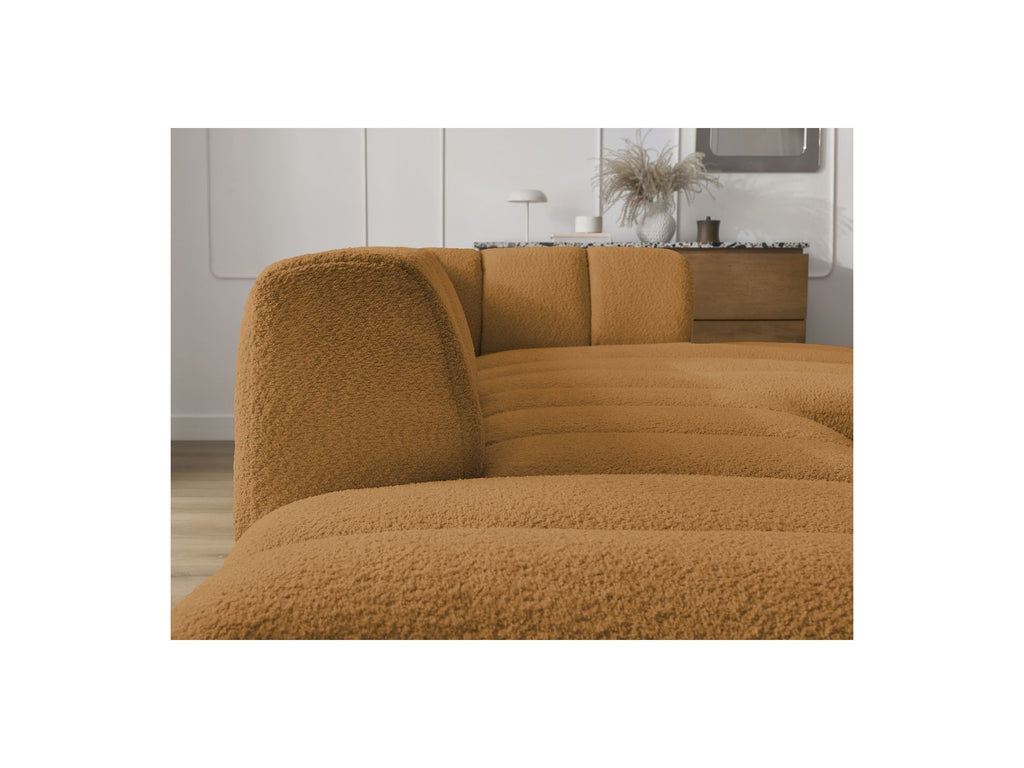 Modular Fixed Corner Sofa - Annecy - Bouclé Fabric - Right-Hand Corner