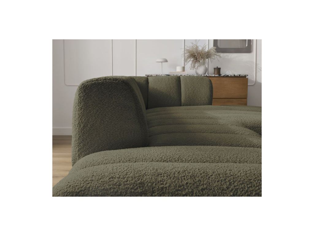Modular Fixed Corner Sofa - Annecy - Bouclé Fabric - Right-Hand Corner