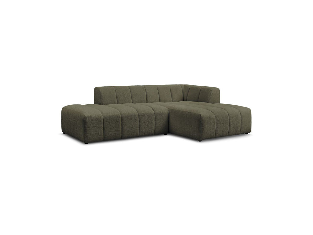 Modular Fixed Corner Sofa - Annecy - Bouclé Fabric - Right-Hand Corner
