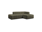 Modular Fixed Corner Sofa - Annecy - Bouclé Fabric - Right-Hand Corner