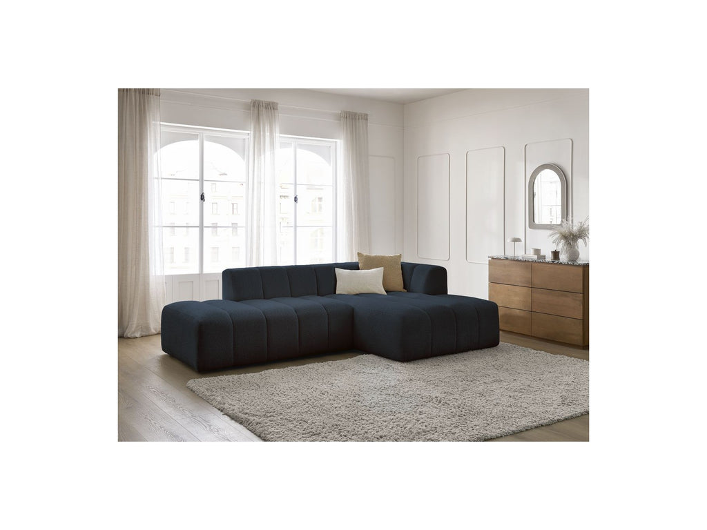 Modular Fixed Corner Sofa - Annecy - Bouclé Fabric - Right-Hand Corner