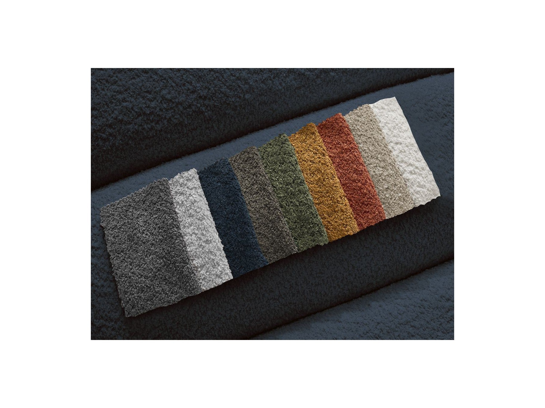 Modular Fixed Corner Sofa - Annecy - Bouclé Fabric - Right-Hand Corner