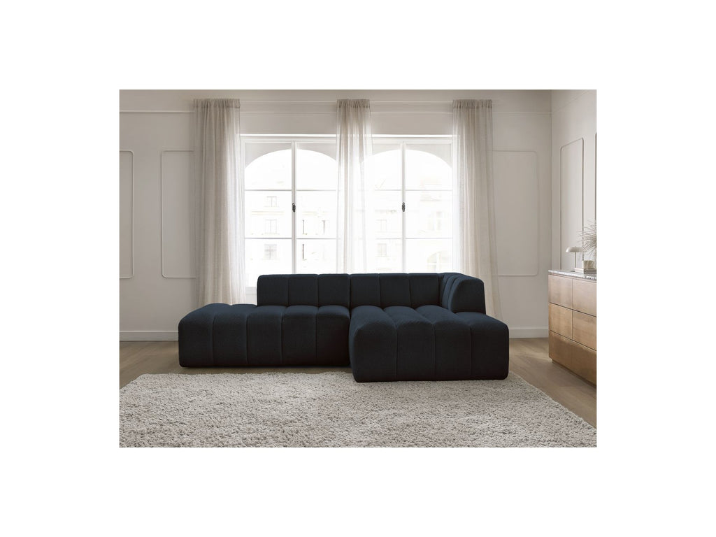 Modular Fixed Corner Sofa - Annecy - Bouclé Fabric - Right-Hand Corner