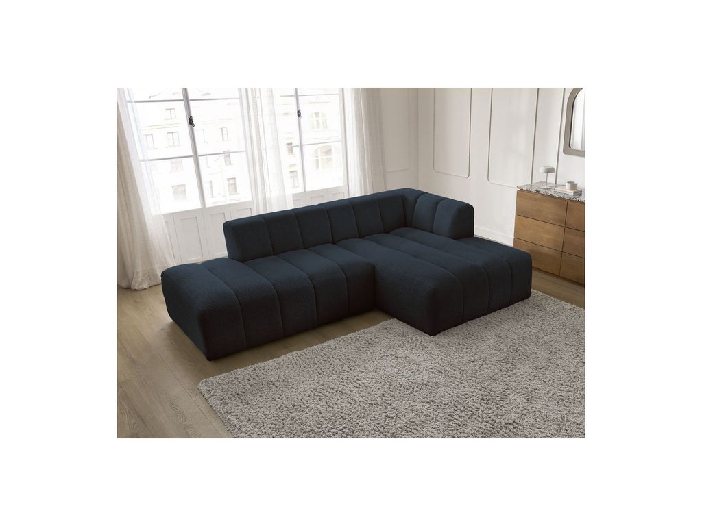 Modular Fixed Corner Sofa - Annecy - Bouclé Fabric - Right-Hand Corner