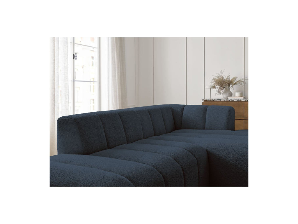 Modular Fixed Corner Sofa - Annecy - Bouclé Fabric - Right-Hand Corner