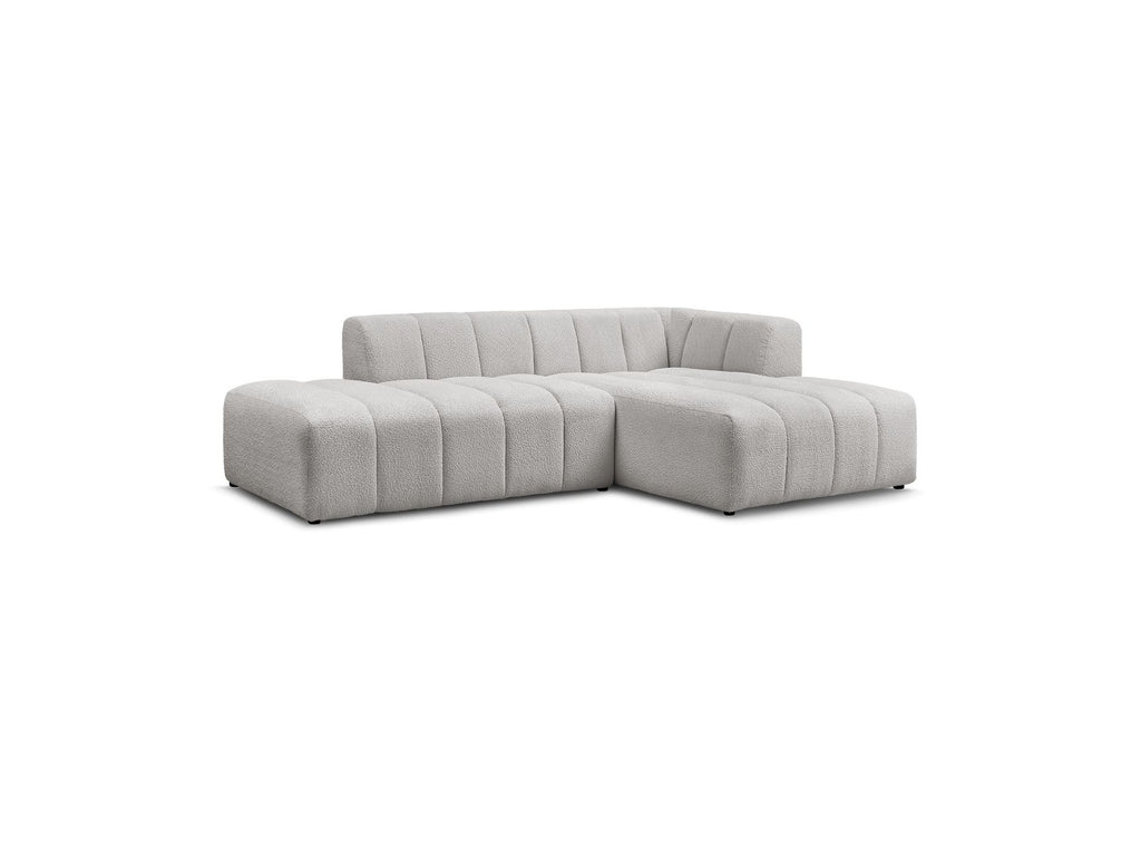 Modular Fixed Corner Sofa - Annecy - Bouclé Fabric - Right-Hand Corner