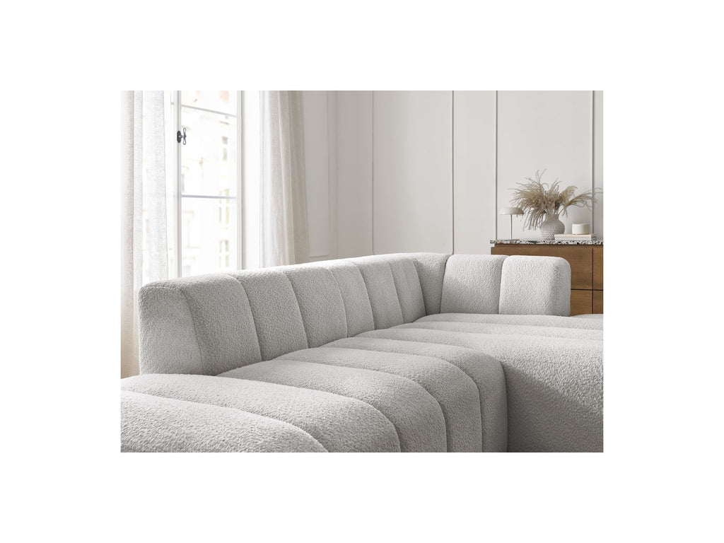 Modular Fixed Corner Sofa - Annecy - Bouclé Fabric - Right-Hand Corner