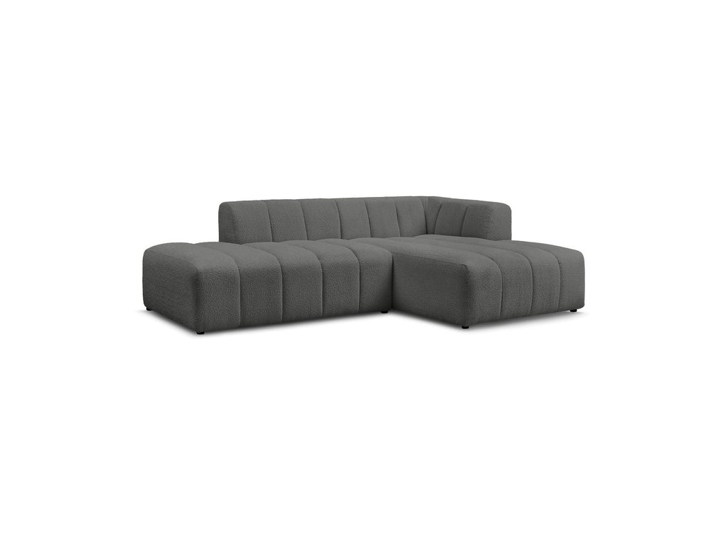 Modular Fixed Corner Sofa - Annecy - Bouclé Fabric - Right-Hand Corner