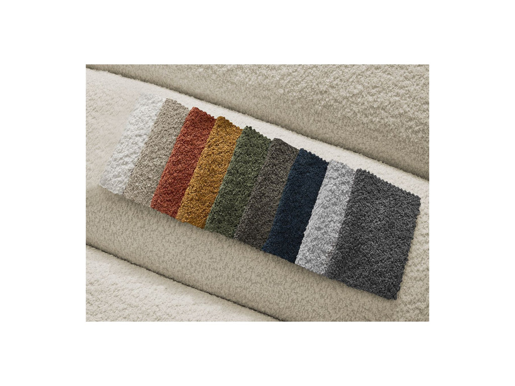 Modular Fixed Corner Sofa - Annecy - Bouclé Fabric - Left Corner