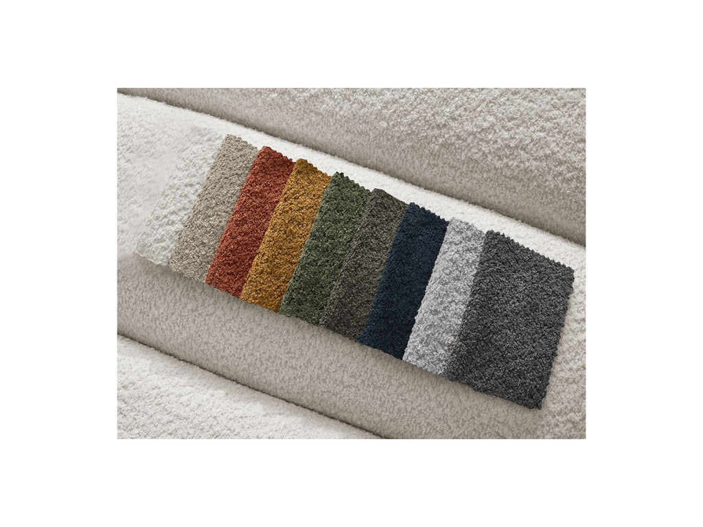 Modular Fixed Corner Sofa - Annecy - Bouclé Fabric - Left Corner