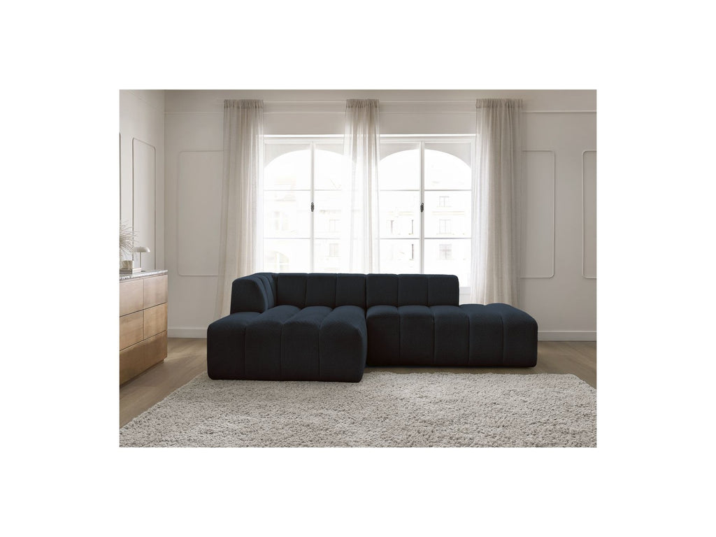 Modular Fixed Corner Sofa - Annecy - Bouclé Fabric - Left Corner