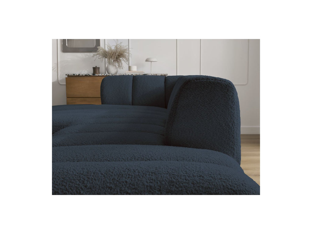 Modular Fixed Corner Sofa - Annecy - Bouclé Fabric - Left Corner