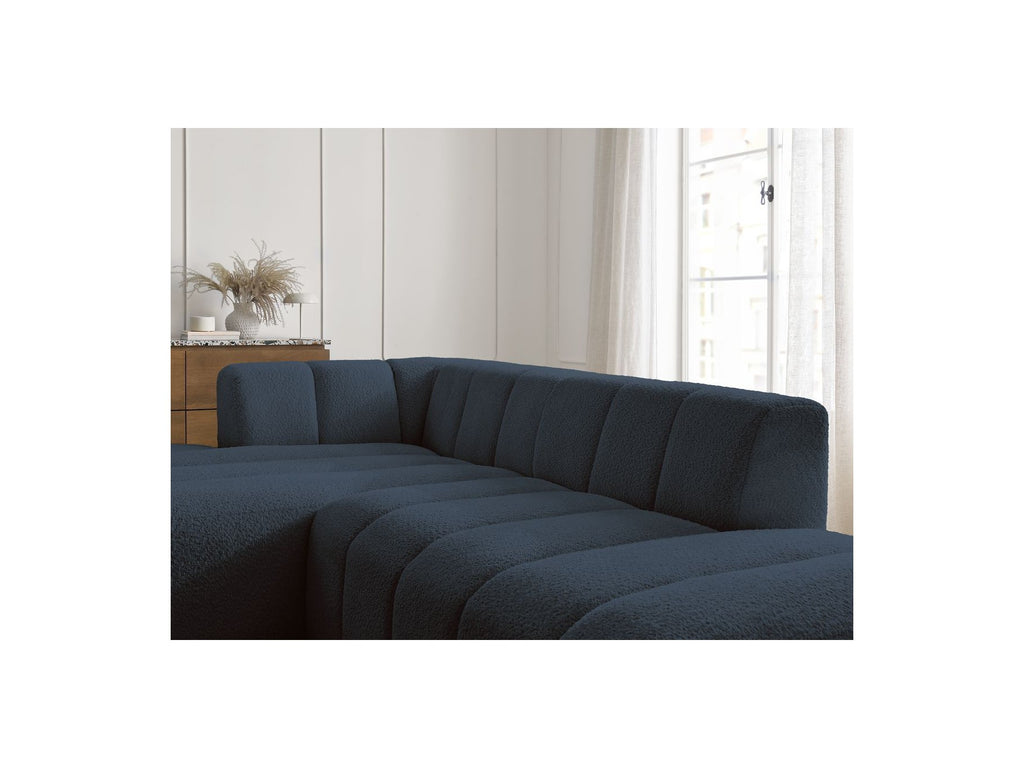 Modular Fixed Corner Sofa - Annecy - Bouclé Fabric - Left Corner
