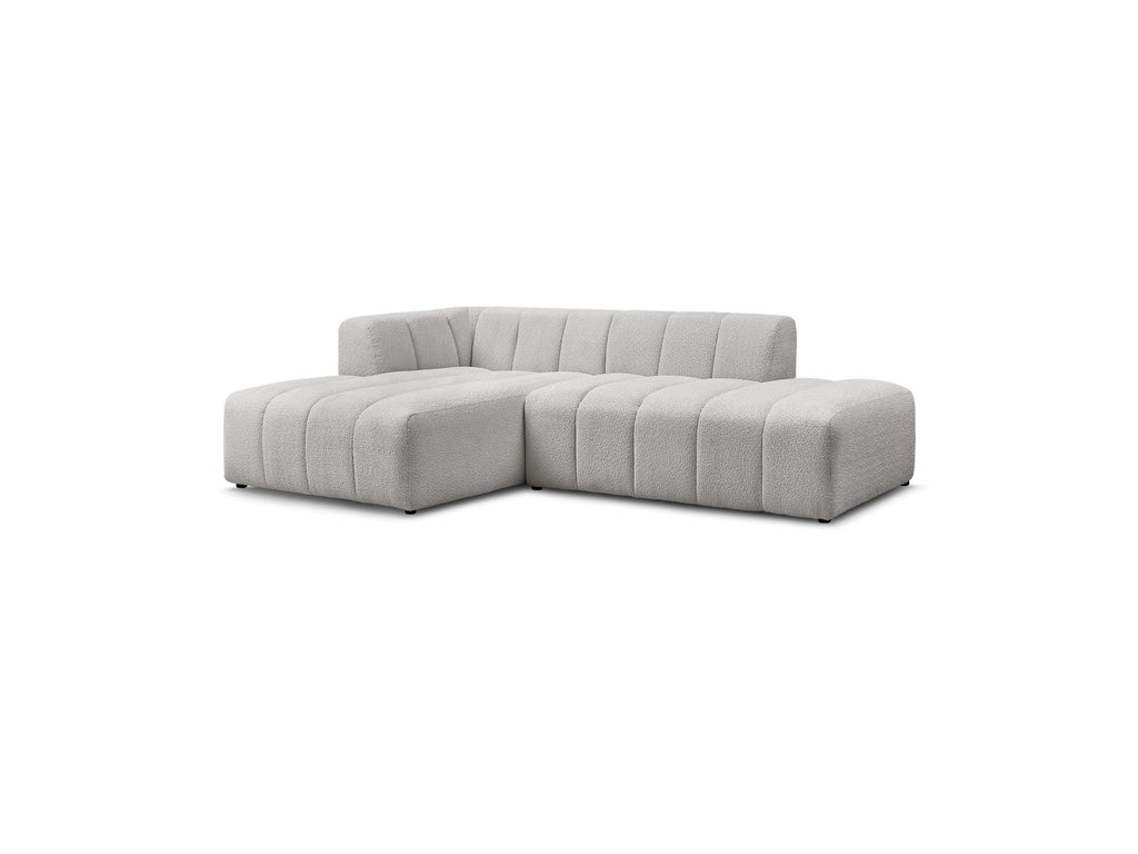 Modular Fixed Corner Sofa - Annecy - Bouclé Fabric - Left Corner