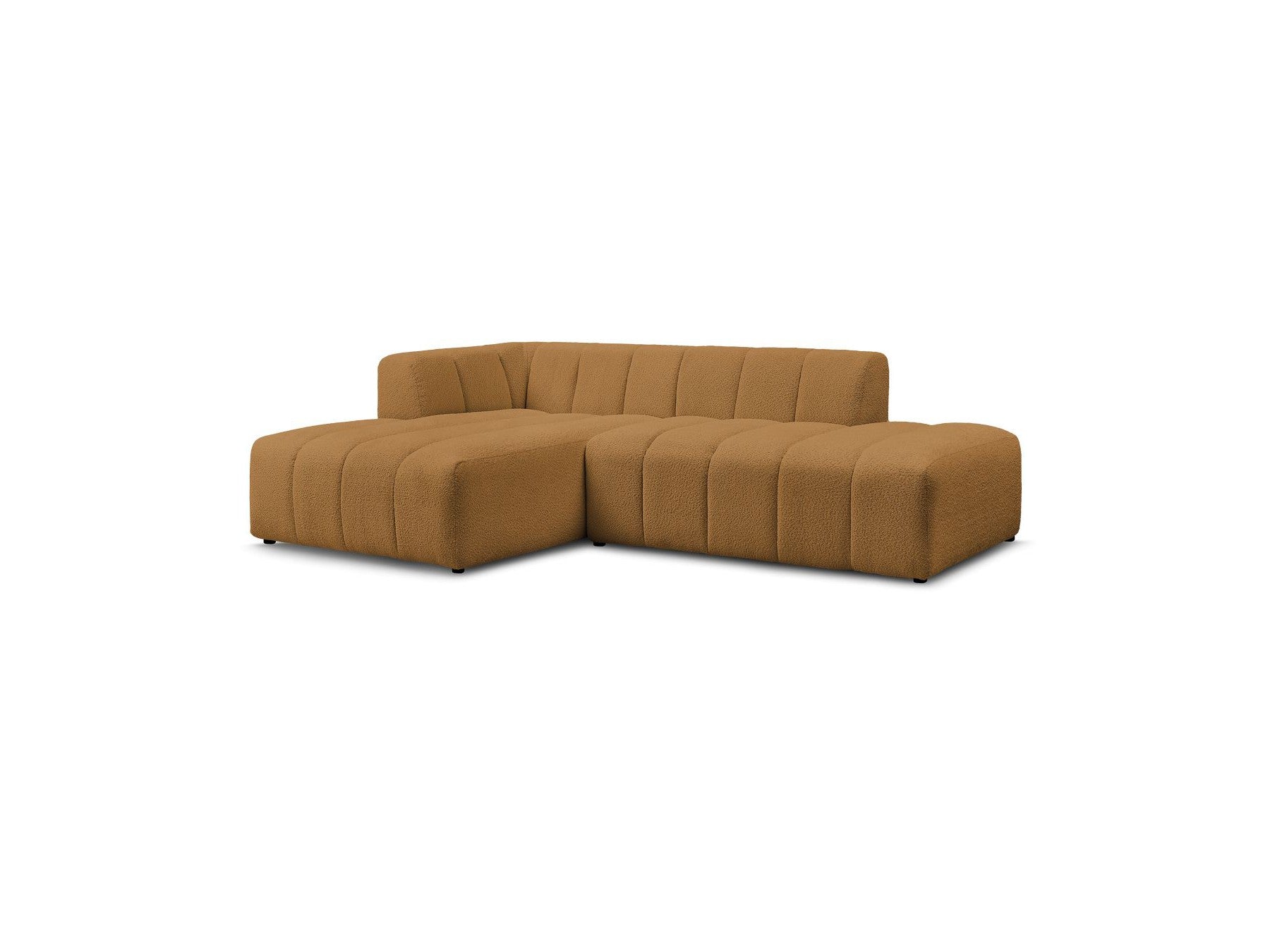 Modular Fixed Corner Sofa - Annecy - Bouclé Fabric - Left Corner