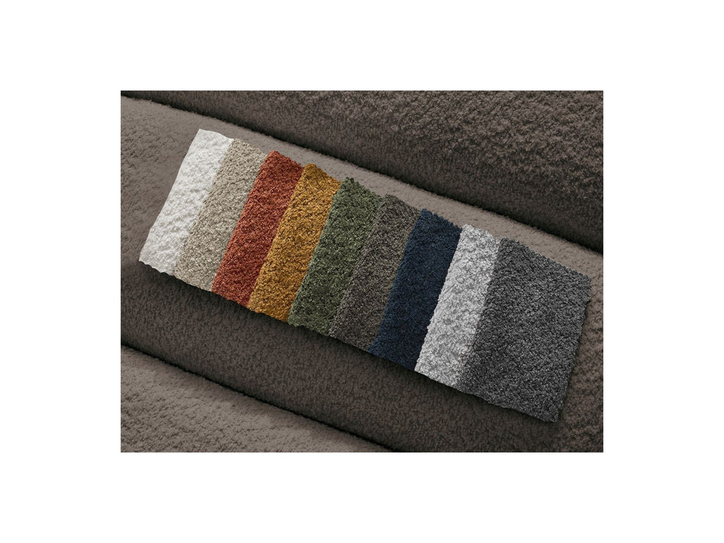 Modular Fixed Corner Sofa - Annecy - Bouclé Fabric - Left Corner