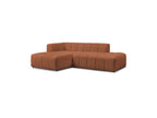 Modular Fixed Corner Sofa - Annecy - Bouclé Fabric - Left Corner