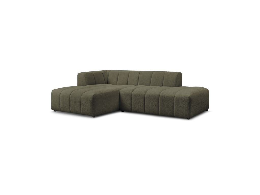 Modular Fixed Corner Sofa - Annecy - Bouclé Fabric - Left Corner