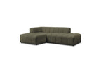 Modular Fixed Corner Sofa - Annecy - Bouclé Fabric - Left Corner