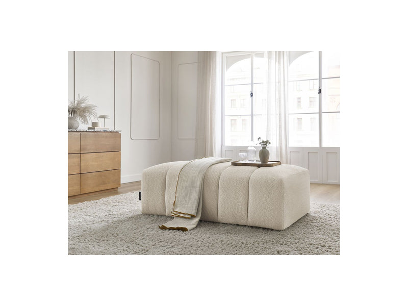 Pouf Pour Canapé Modulable - Annecy - Tissu Bouclette