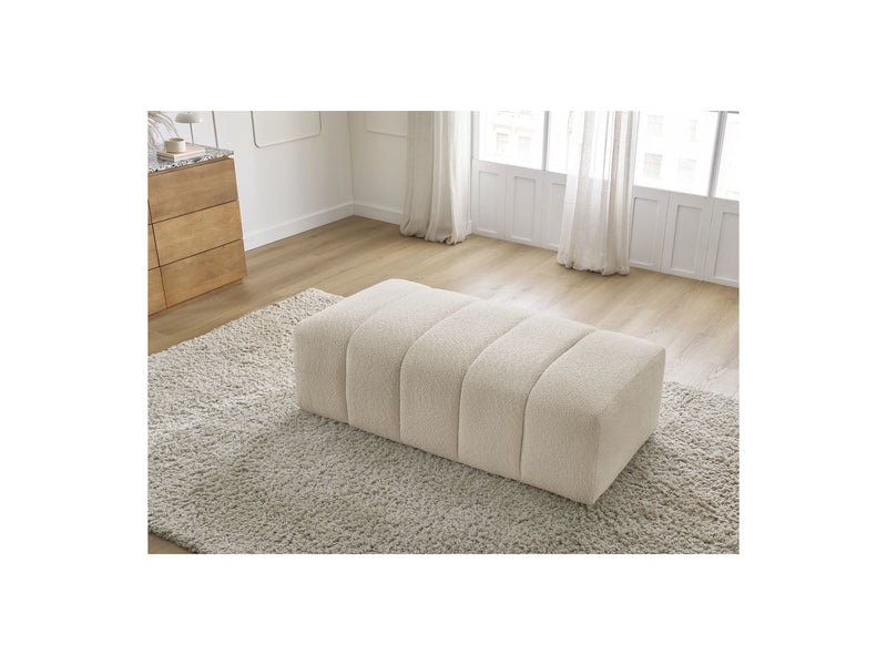 Pouf Pour Canapé Modulable - Annecy - Tissu Bouclette