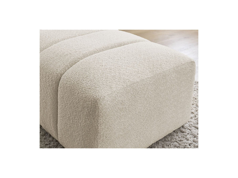 Pouf Pour Canapé Modulable - Annecy - Tissu Bouclette