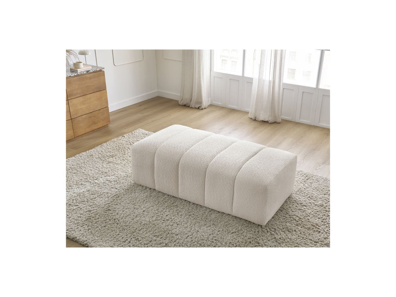 Pouf Pour Canapé Modulable - Annecy - Tissu Bouclette