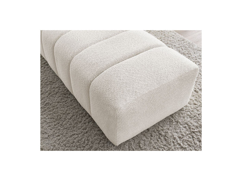 Pouf Pour Canapé Modulable - Annecy - Tissu Bouclette