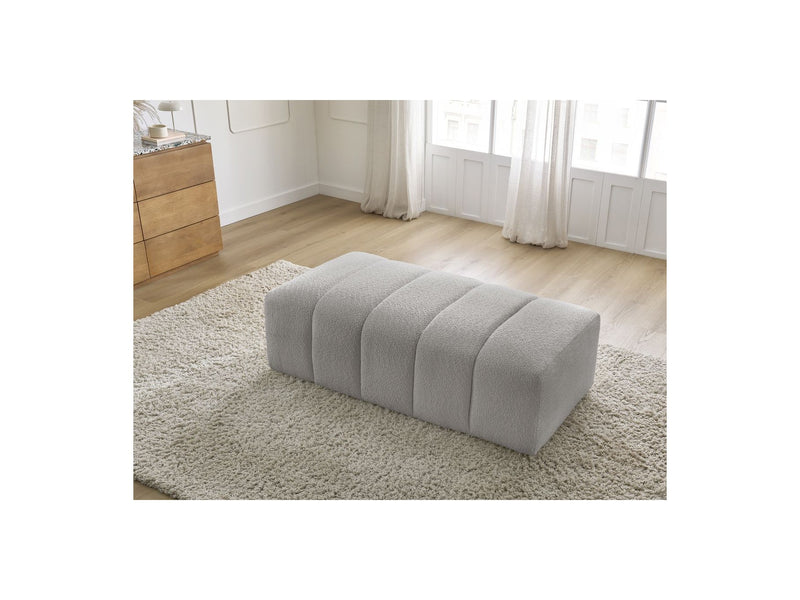 Pouf Pour Canapé Modulable - Annecy - Tissu Bouclette