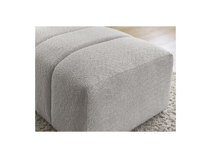 Pouf Pour Canapé Modulable - Annecy - Tissu Bouclette