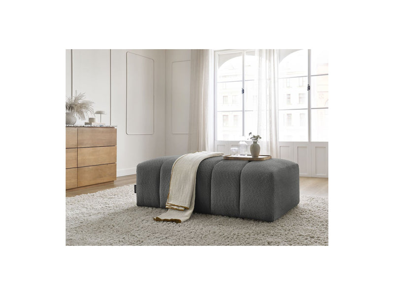 Pouf Pour Canapé Modulable - Annecy - Tissu Bouclette