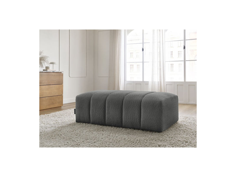 Pouf Pour Canapé Modulable - Annecy - Tissu Bouclette