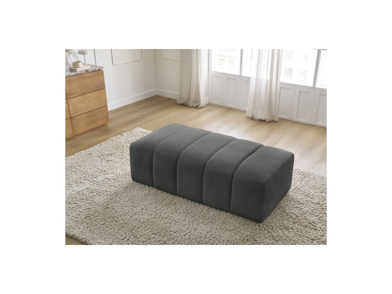 Pouf Pour Canapé Modulable - Annecy - Tissu Bouclette