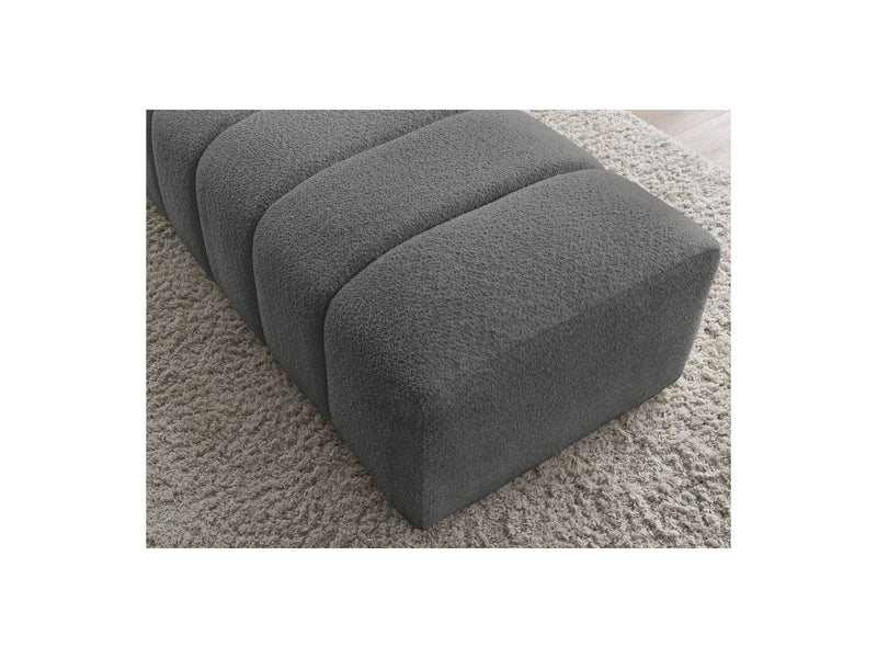 Pouf Pour Canapé Modulable - Annecy - Tissu Bouclette