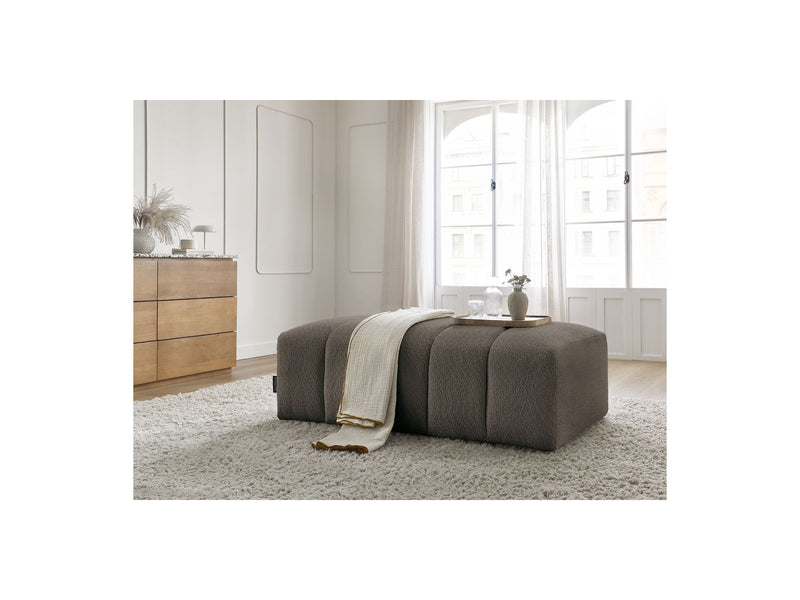 Pouf Pour Canapé Modulable - Annecy - Tissu Bouclette