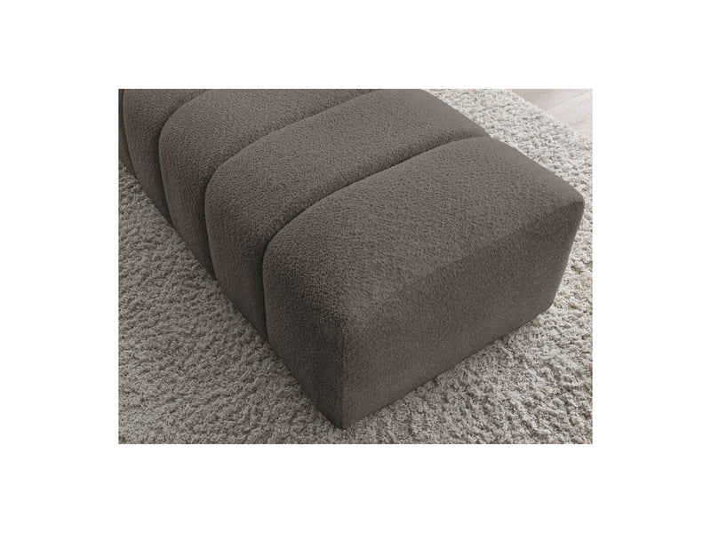 Pouf Pour Canapé Modulable - Annecy - Tissu Bouclette