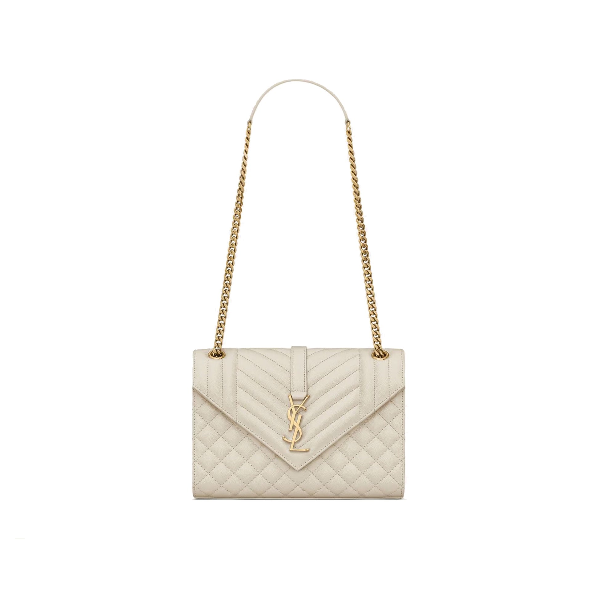 Saint Laurent - Medium Envelope Bag - Women - Ivory